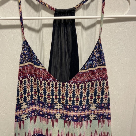 Lucky Brand Patterned Racerback Tank Size Large - Picture 4 of 4